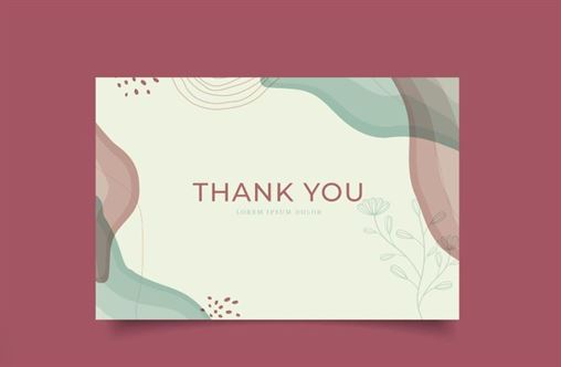 mẫu thank you card
