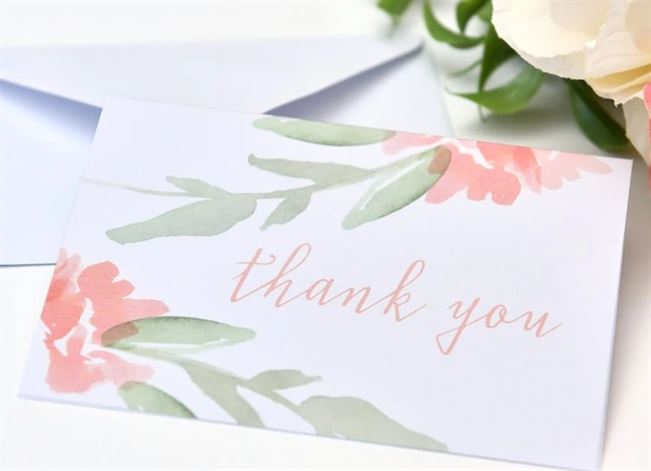 mẫu thank you card