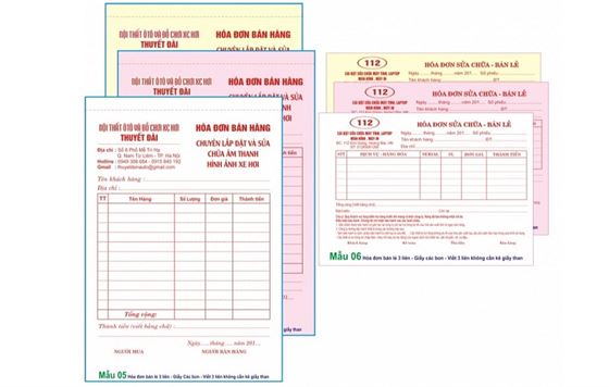 hóa đơn bán lẻ