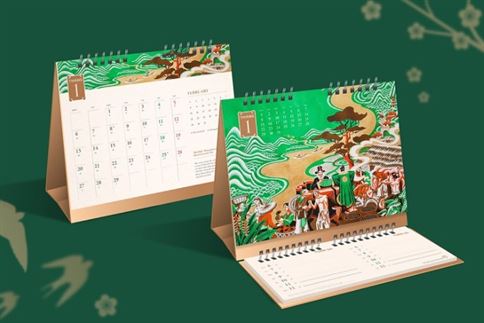 Hướng dẫn cách làm lịch bàn bằng giấy