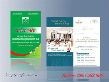 in giấy mời giá rẻ in giấy mời cuối năm