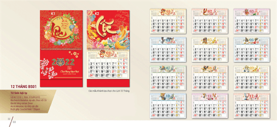 in lịch 52 tuần 2022
