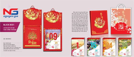 in lịch tết