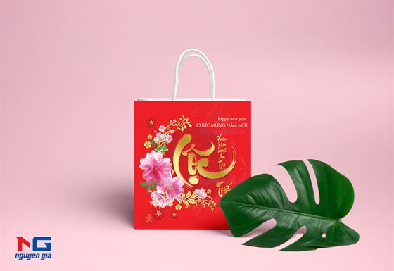 in túi giấy đựng quà tết