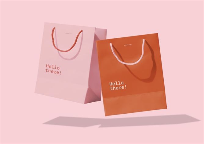 mẫu túi giấy thiết kế màu sắc đẹp