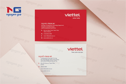Mẫu in card vist viettel Mẫu in card vist viettel