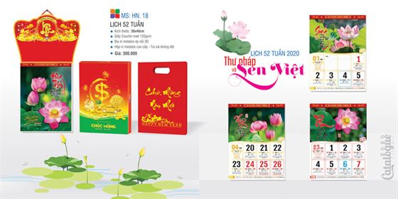 in lịch 52 tuần theo yêu cầu