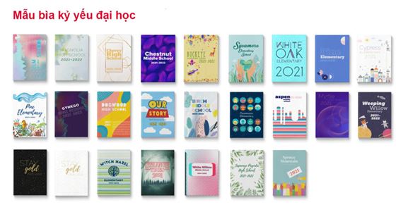 Mẫu bìa kỷ yếu đại học