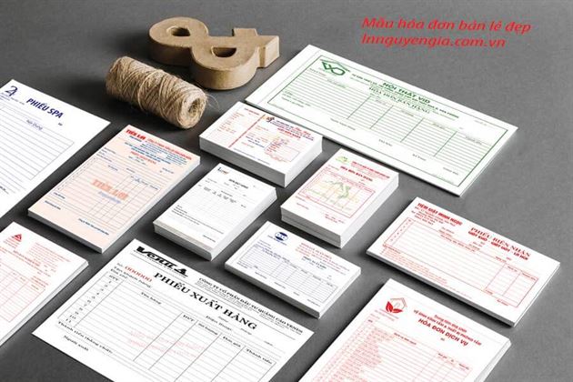mẫu in hóa đơn bán lẻ đẹp