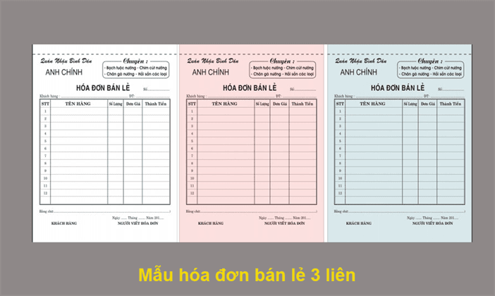 mẫu in hóa đơn bán hàng 3 liên