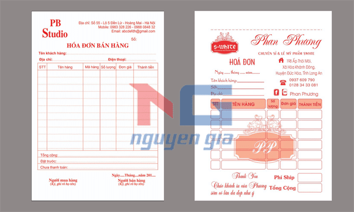 mẫu hóa đơn bán hàng đẹp