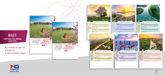 mẫu lịch tết ngành du lịch môi trường
