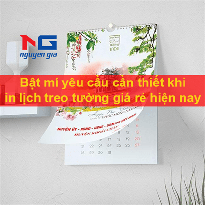 Mẫu lịch treo tường chào xuân 2022