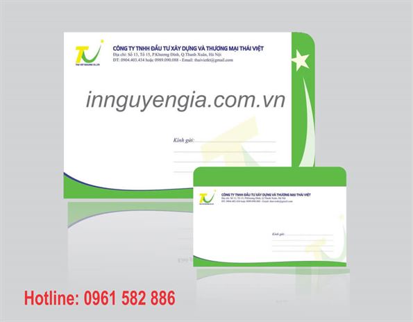 mẫu phong bì công ty đẹp