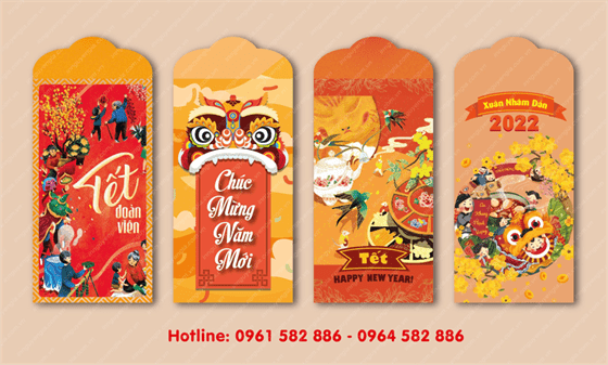 Phong bao lì xì tết chất lượng Phong bao lì xì tết chất lượng