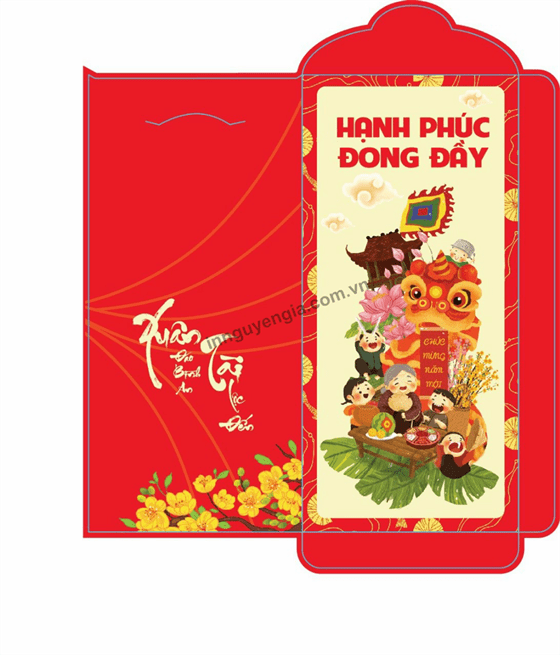 Phong bao lì xì tết đẹp