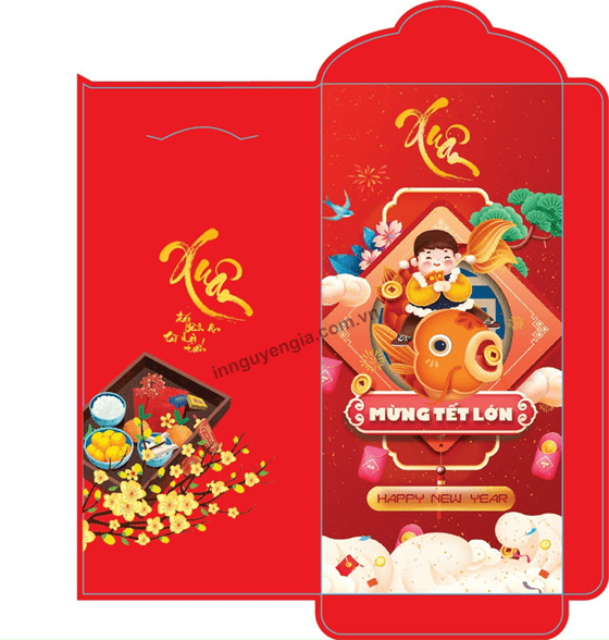Mẫu phong bao lì xì đẹp