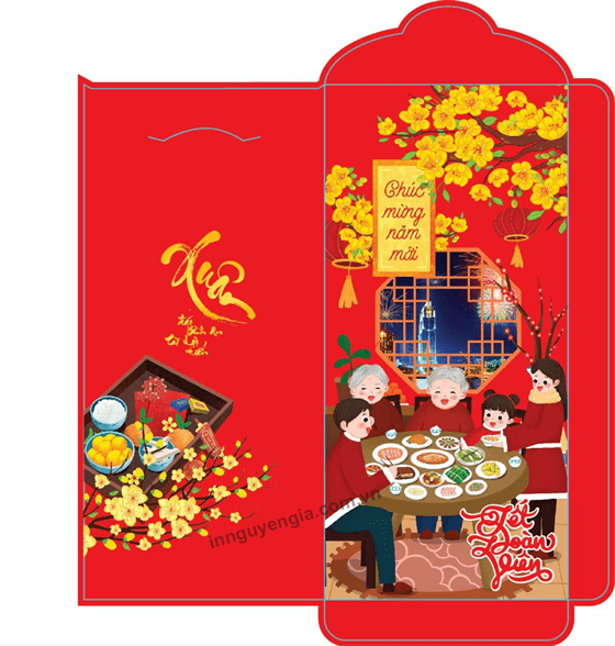 Mẫu phong bao lì xì uy tín