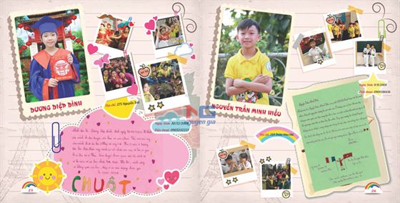 thiết kế kỷ yếu học sinh lớp 5