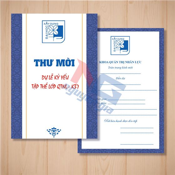 thiết kế mẫu thư mời kỷ yếu