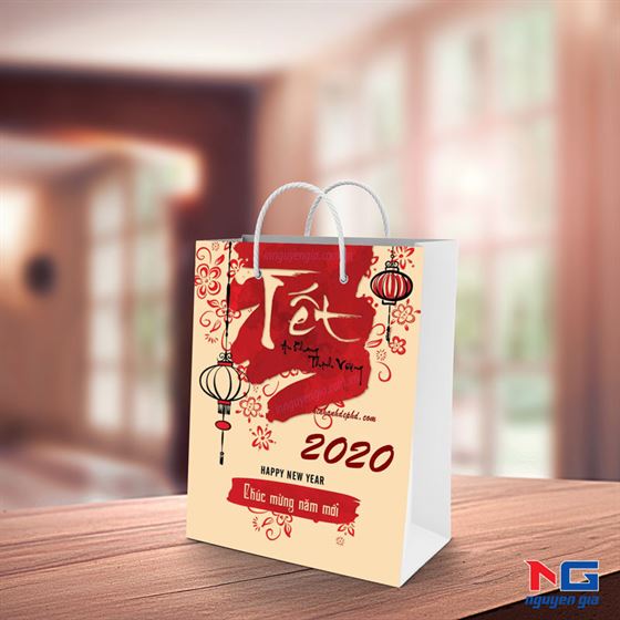 túi giấy đựng quà tết