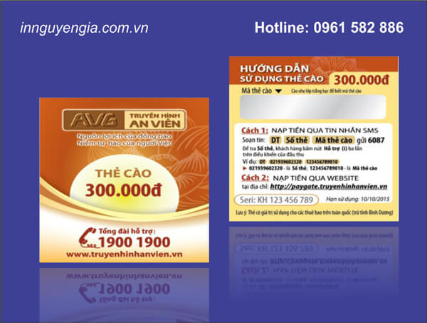 Dịch vụ in thẻ cào