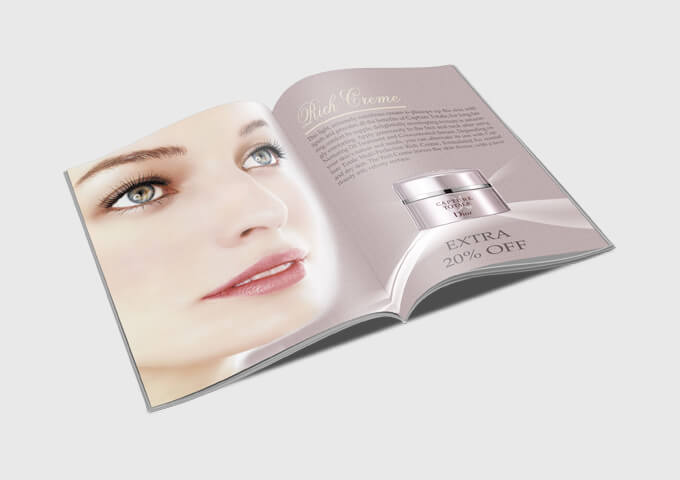 in catalogue mỹ phẩm