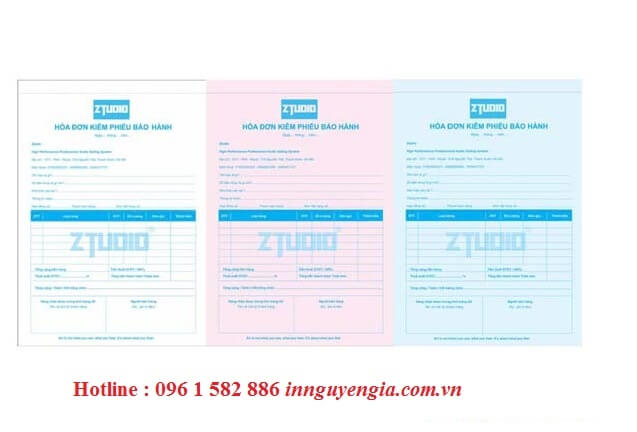 in hóa đơn bán lẻ 3 liên các bon