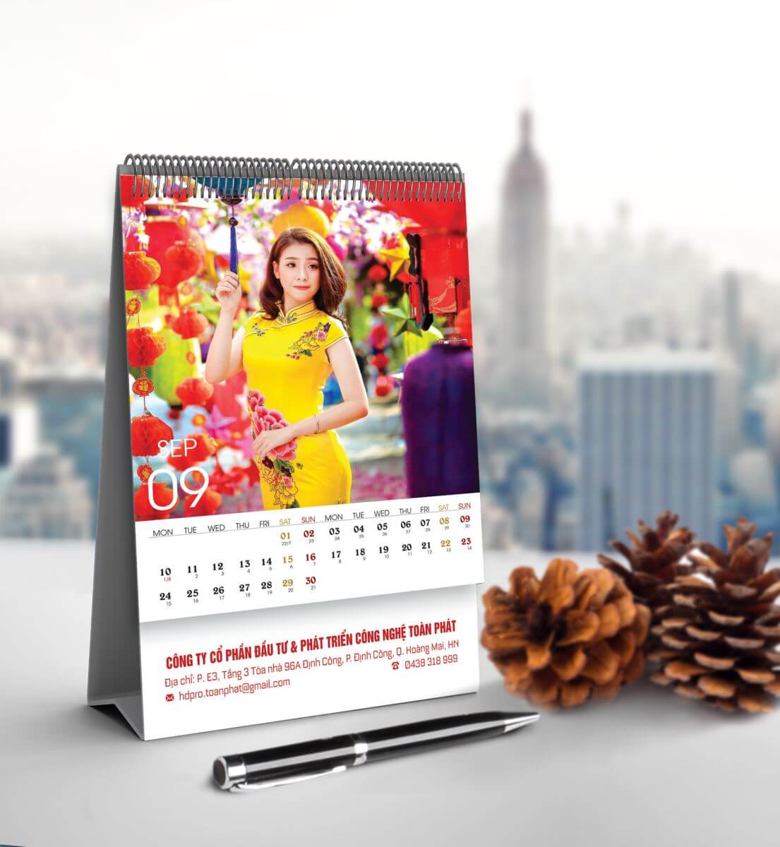 thiết kế lịch để bàn chuyên nghiệp