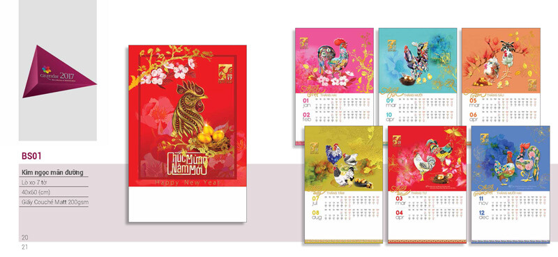 in lịch tết lò xo 7 tờ 