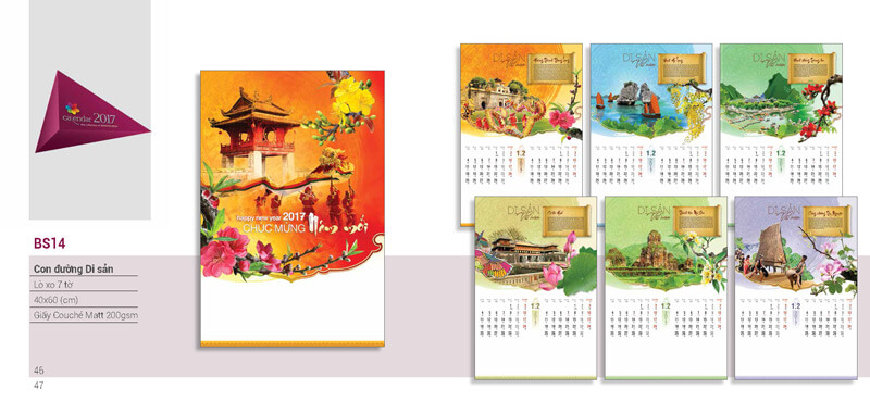 in lịch tết 7 tờ tại Hà Nội