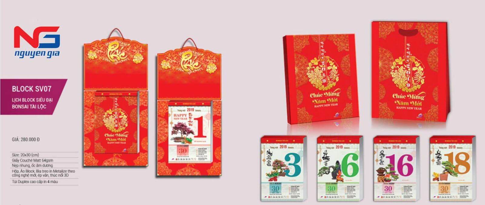 in lịch treo tường bloc siêu đại