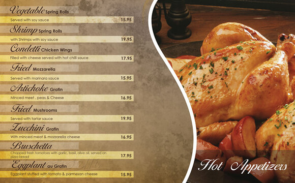 in menu giá rẻ chuyên nghiệp