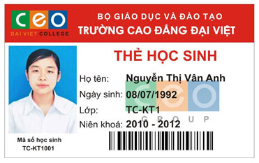 mẫu thẻ nhựa học sinh