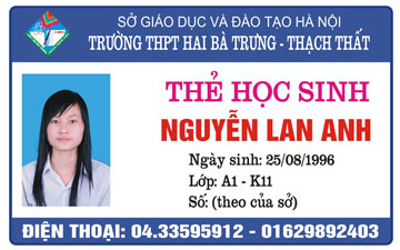 mẫu thẻ nhựa học sinh