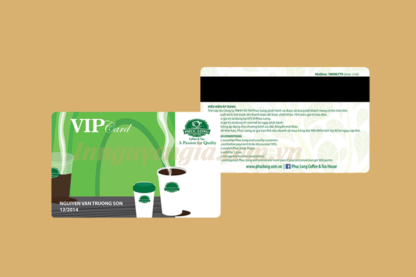 in thẻ vip cho khách hàng