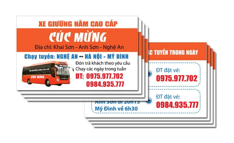 mẫu card visit xe 