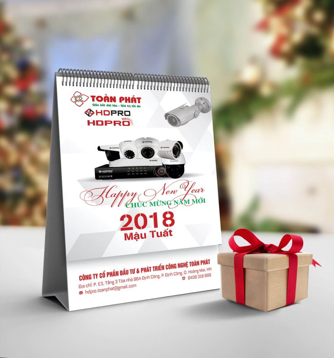 thiết kế lịch để bàn