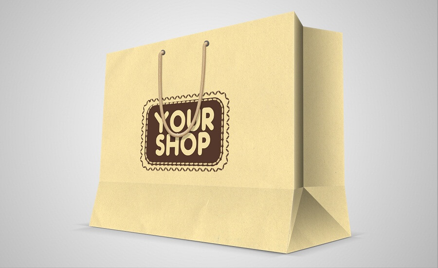 in túi giấy shop thời trang