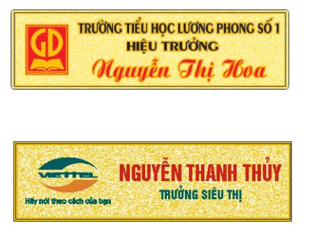 Hiển thị chi tiết cho Địa chỉ làm bảng tên nhân viên Hình ảnh cho bài viết Địa chỉ làm bảng tên nhân viên