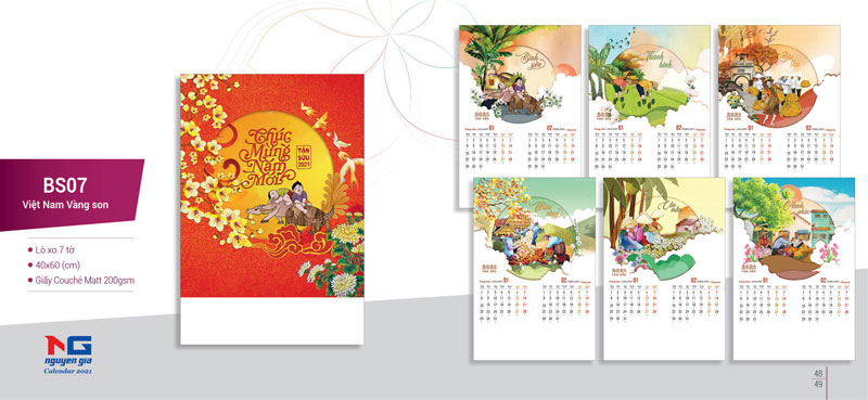 Hình ảnh của In Lịch Treo Tường