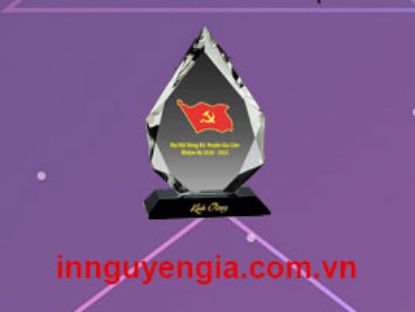 Hình ảnh của In Cúp lưu niệm pha lê, cúp vinh danh giá rẻ