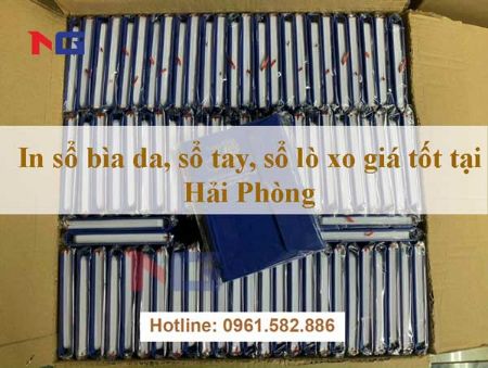 Hình ảnh cho bài viết In sổ bìa da, sổ tay, sổ lò xo giá tốt tại Hải Phòng