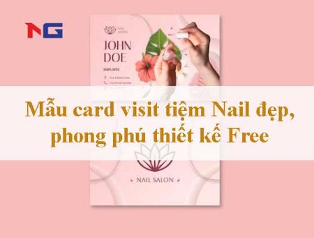 Hình ảnh cho bài viết Mẫu card visit tiệm Nail đẹp, phong phú thiết kế Free
