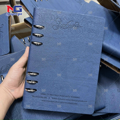 Hình ảnh của Mẫu sổ bìa da Sakura đẹp