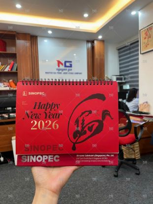 Hình ảnh của Mẫu lịch bàn thiết kế độc quyền Sinopec