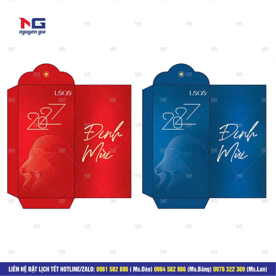 Lì xì theo yêu cầu In Nguyễn Gia