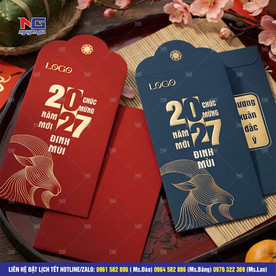 mẫu lì xì tết 2027 thiết kế đẹp In Nguyễn Gia