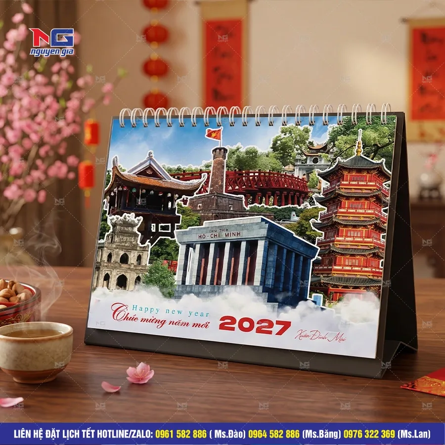 mẫu lịch để bàn