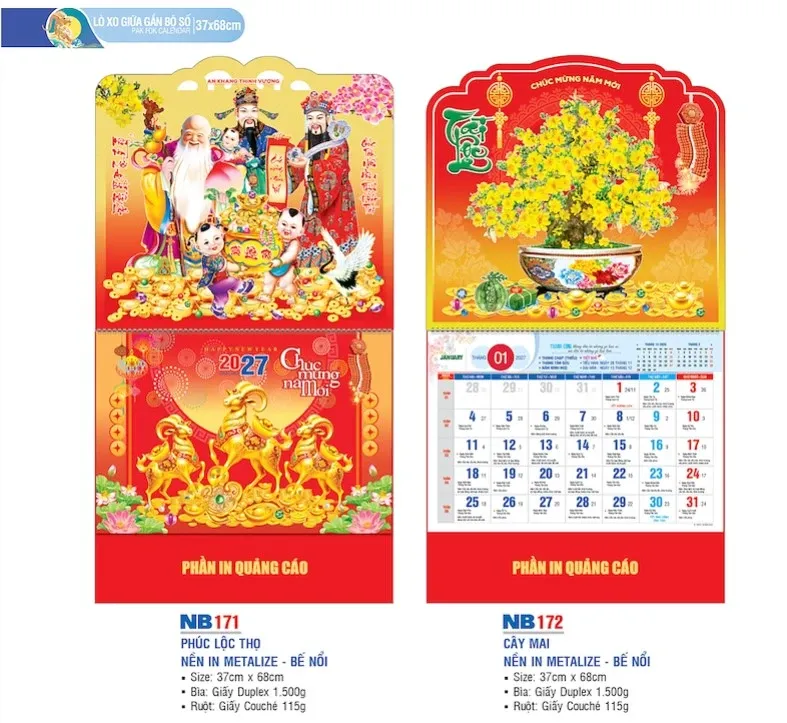 lịch lò xo giữa
